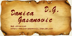 Danica Gašanović vizit kartica